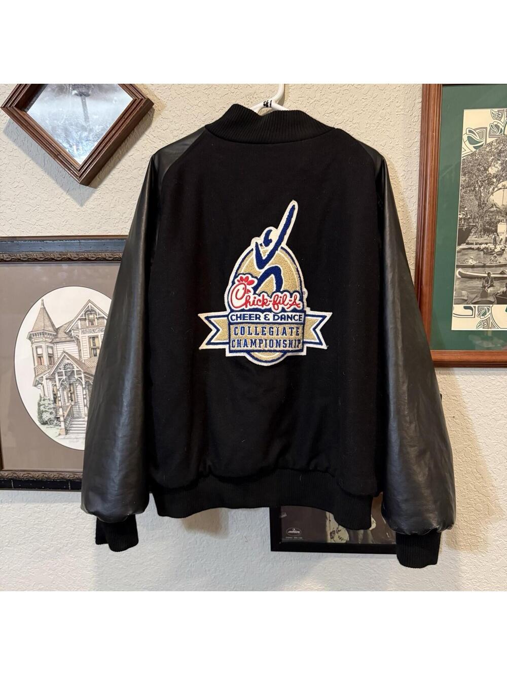 Vintage NCA National‎ Cheerleaders Association Chick-fil-A Letterman Jacket 2XL